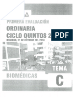 Biomedicas 1 Examen Ciclo Quintos 21 Octubre 2019