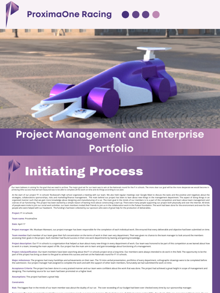 Enterprise and Project Management Portfolio | PDF