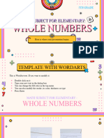 Math Subject For Elementary 5th Grade Whole Numbers