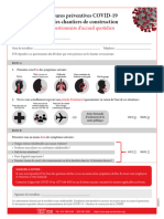 Covid 19 Questionnaire D Accueil Quotidien A Preremplir Octobre 2022