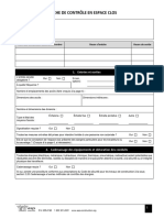 Fiche de Controle en Espace Clos