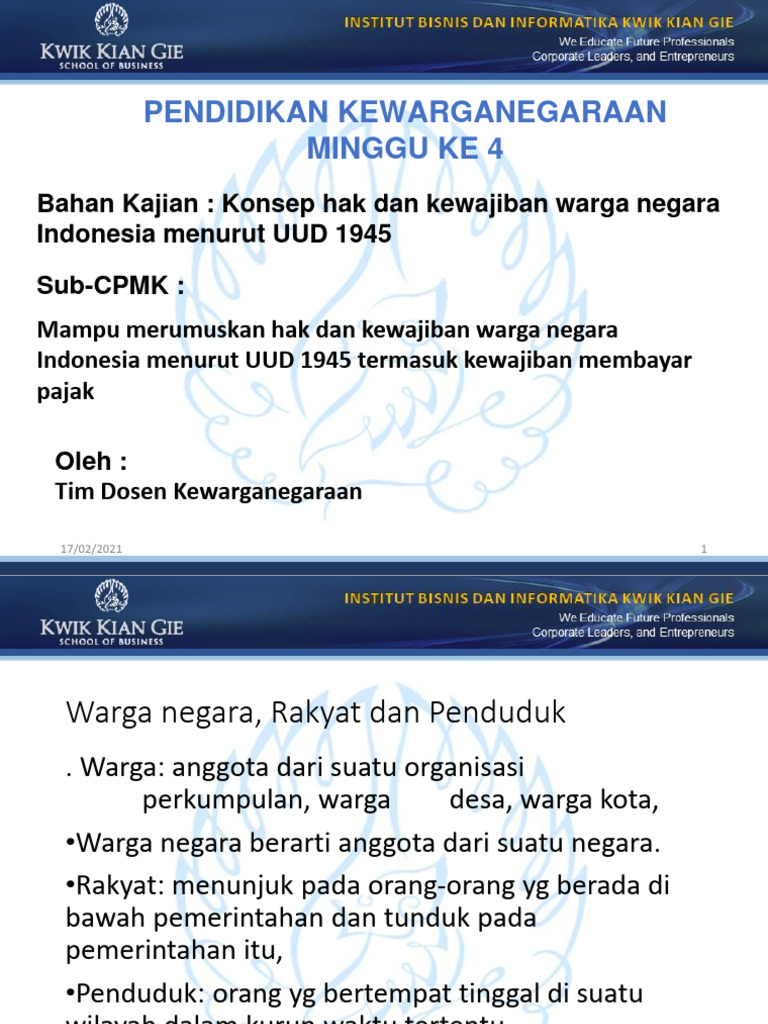 hak dan kewajiban warga negara