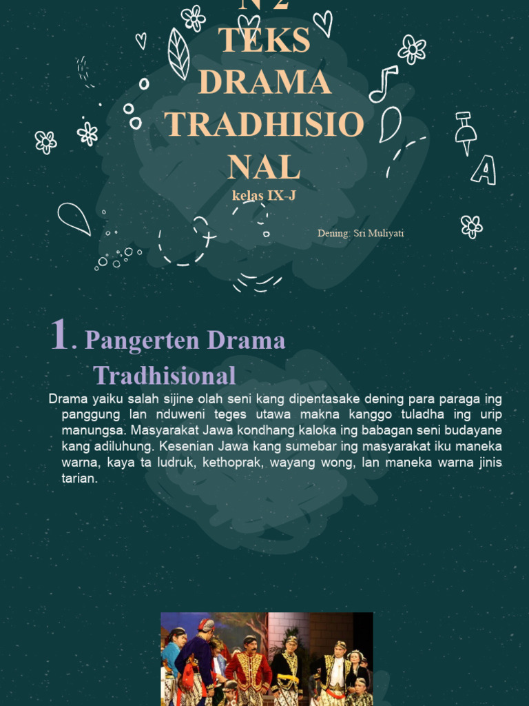 1 PPT Teks Drama Tradisional | PDF