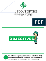 Girl Scout of The Philippines: General Plan of Action