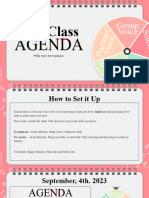 Our Class Agenda SlidesMania