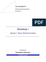 ME112 - Workshop - 1 - Basic Workshop Safety