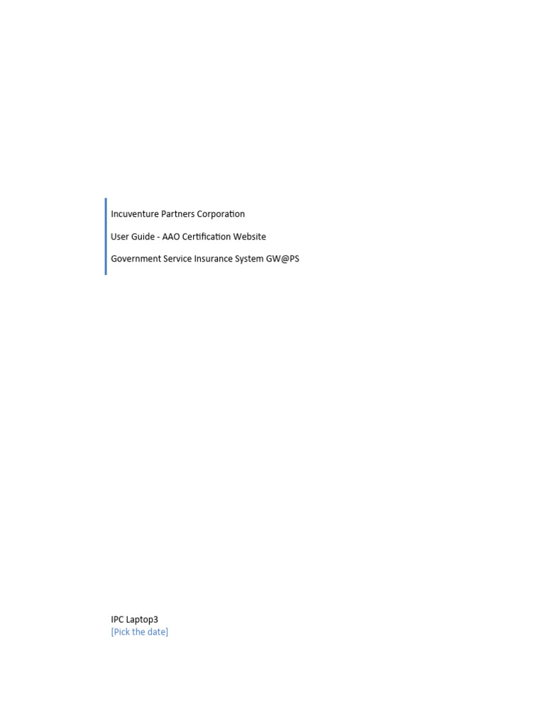 AAO Certification Website User Manual | PDF