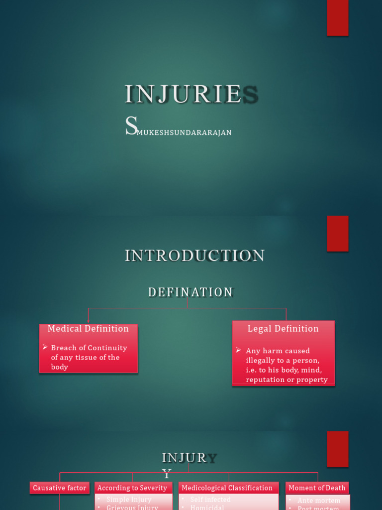 Wounds and Injuries | PDF | Injury | Medicine
