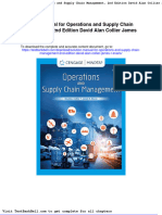 Solution Manual For Operations and Supply Chain Management 2nd Edition David Alan Collier James R Evans Full Download