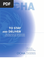 UN OCHA Study To Stay and Deliver