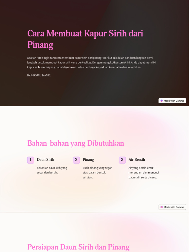 Kapur sirih yang digunakan dalam tradisi menginang