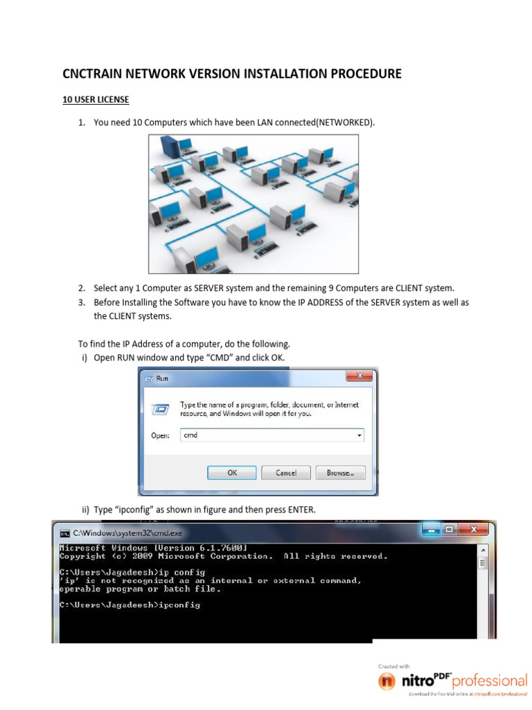 CNCTRAIN Network Setup Guide | PDF | Installation (Computer Programs ...