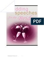 Brides Speeches