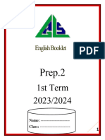 2nd Prep. 1st Term Booklet 2022-2024