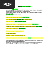Medicare Script