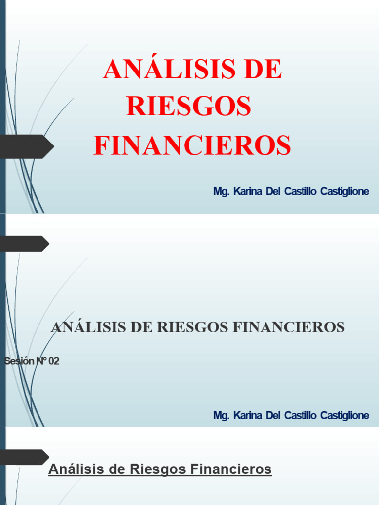 Curso Analisis De Riesgo Sesion 2 Pdf Bancos Moneda