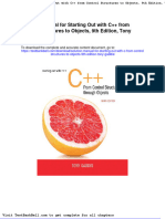 Solution Manual For Starting Out With C From Control Structures To Objects 9th Edition Tony Gaddis Full Download