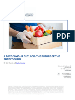 A Post COVID-19 Outlook - The Future of The Supply Chain