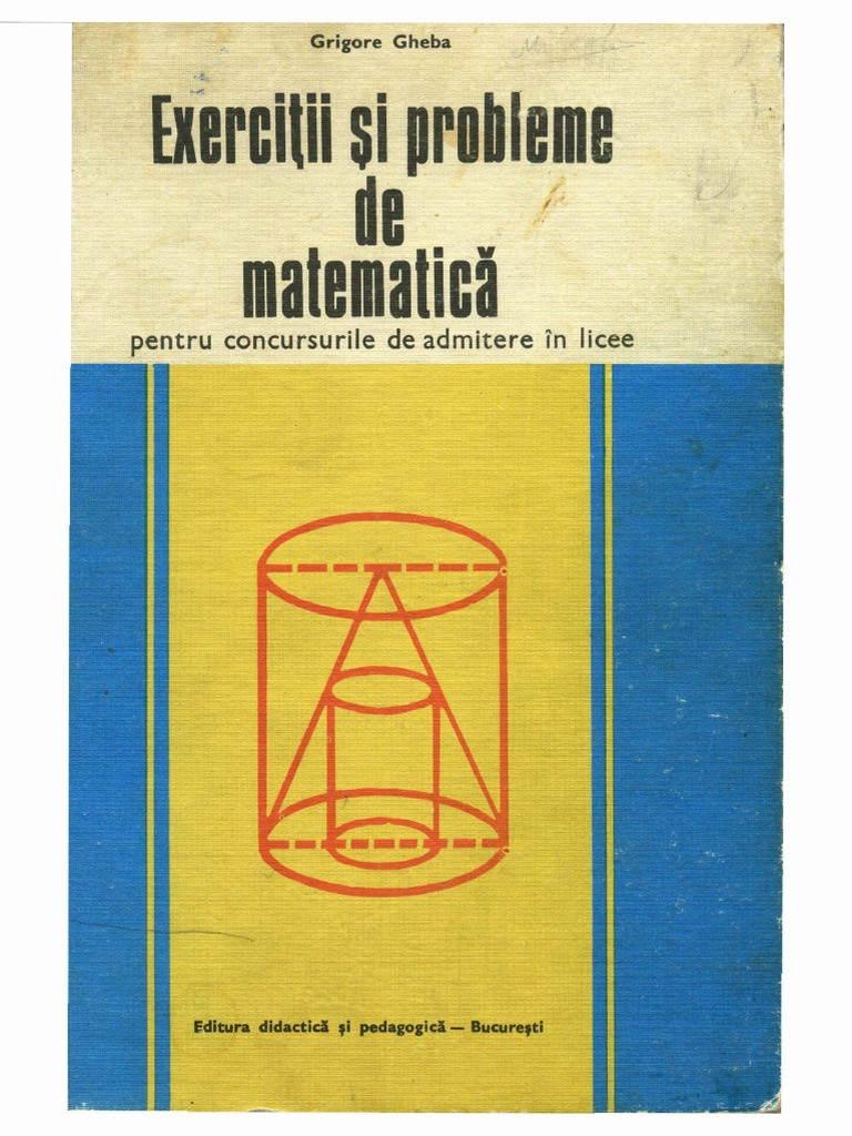 Exercitii PT Admitere in Licee - G. Gheba (1991) | PDF
