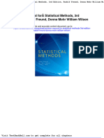 Solution Manual For Statistical Methods 3rd Edition Rudolf Freund Donna Mohr William Wilson Full Download