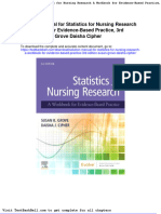 Solution Manual For Statistics For Nursing Research A Workbook For Evidence Based Practice 3rd Edition Susan Grove Daisha Cipher Full Download