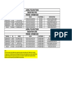 Jadwal Periode Oktober 2023