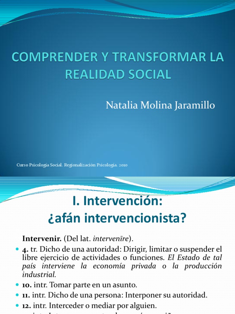 Comp Render y Trans For Mar La Realidad Social | PDF | Hipótesis ...