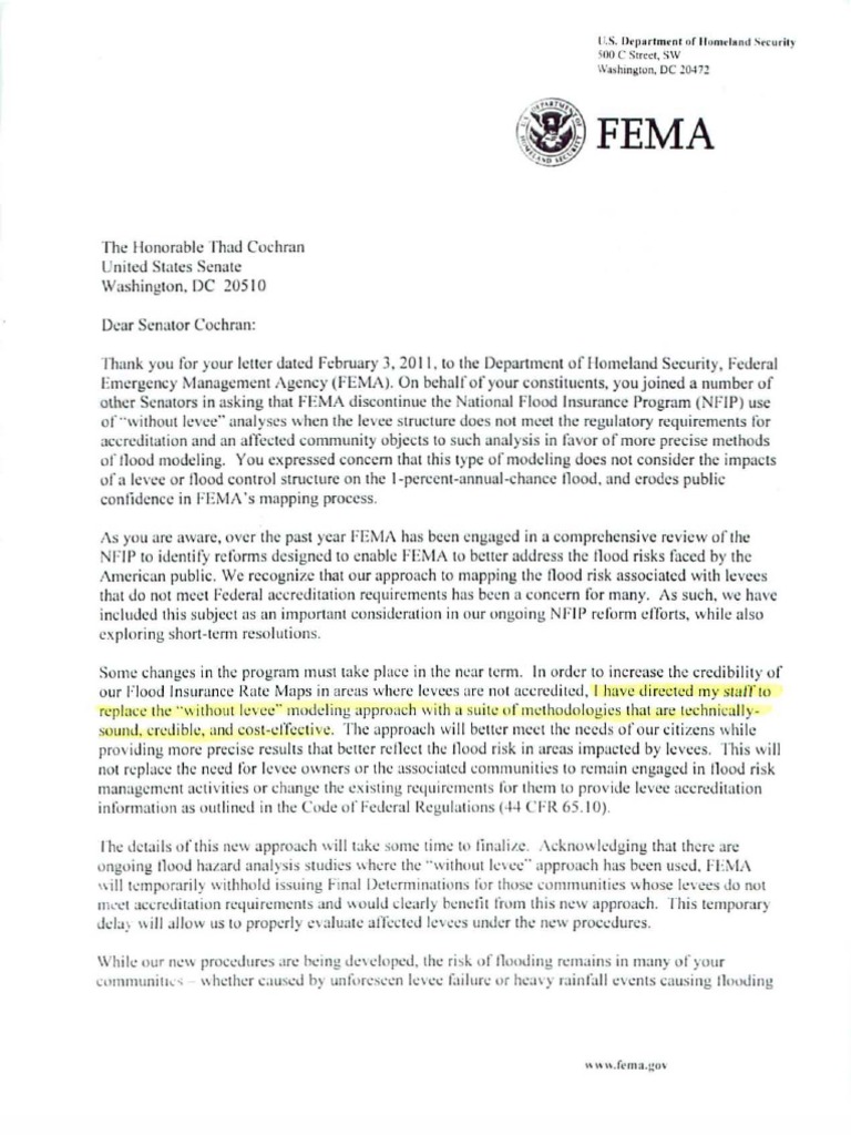 FEMA Flood Insurance Program Reforms | PDF | Federal Emergency ...