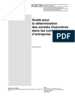 Guide Pour La Détermination Des Sûretés Financières Dans Les Contrats D'entreprise