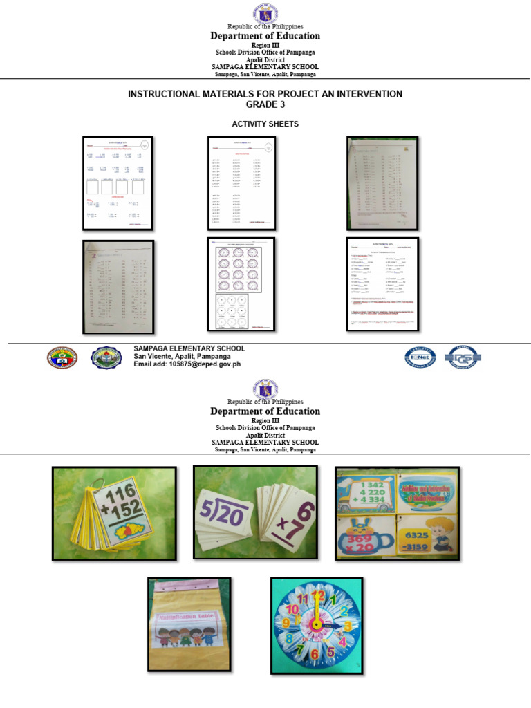 Grade 3 Instructional Materials For Project An PDF