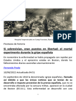 Gripe Española 1918 - Si Sobrevivían, Eran Puestos en Libertad... (10-06-22) (3P)