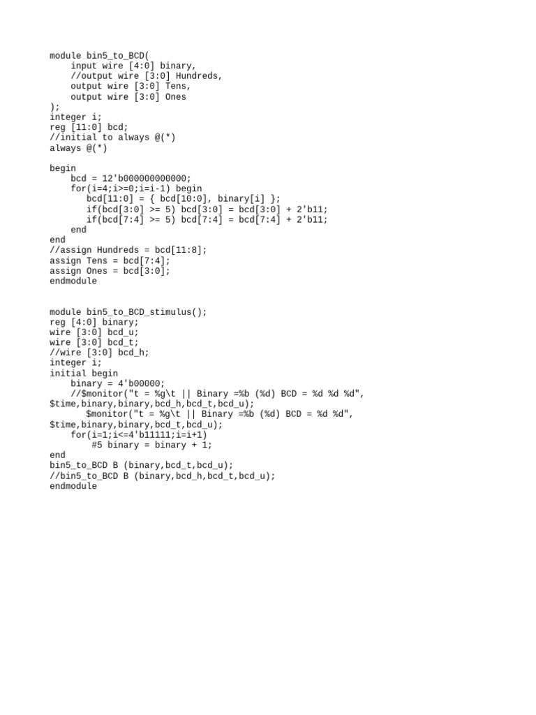 Binary To BCD | PDF
