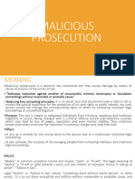 Malicious Prosecution'23