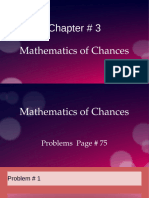 Chapter # 3 Mathematics of Chances