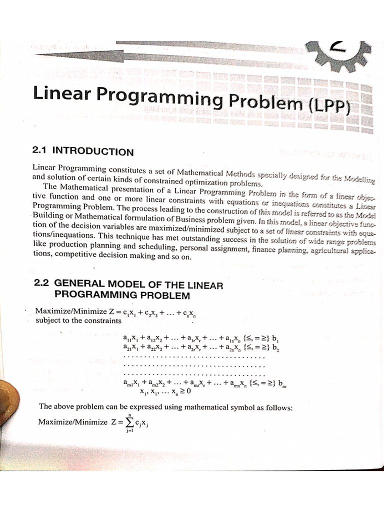 LPP-Formulation | PDF