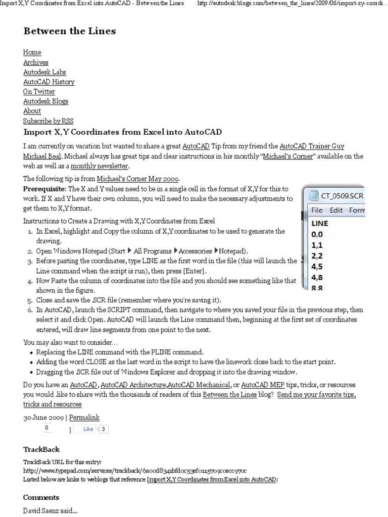 insert excel into autocad