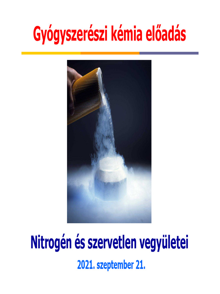 Nitrogén És Szervetlen Vegyületei (2021 Szeptember 21) | PDF