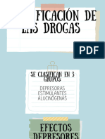 Clasificación de Las Drogas