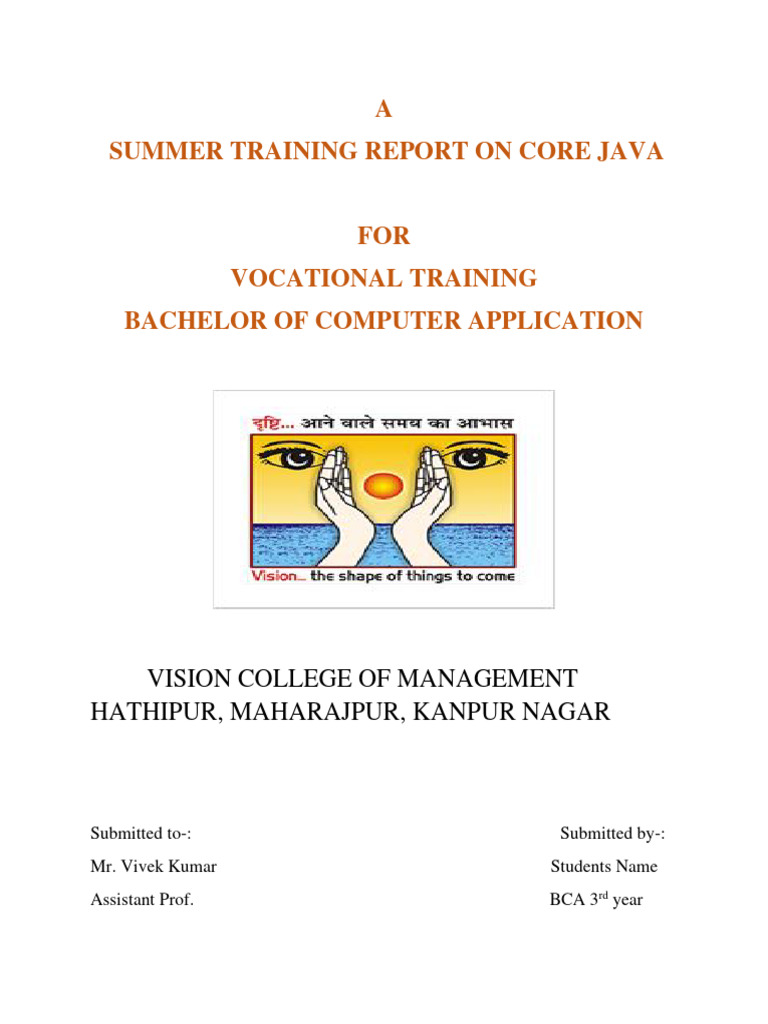 summer-training-report-format-pdf