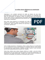 Como Evitar Riscos Elétricos Na Construção Civil