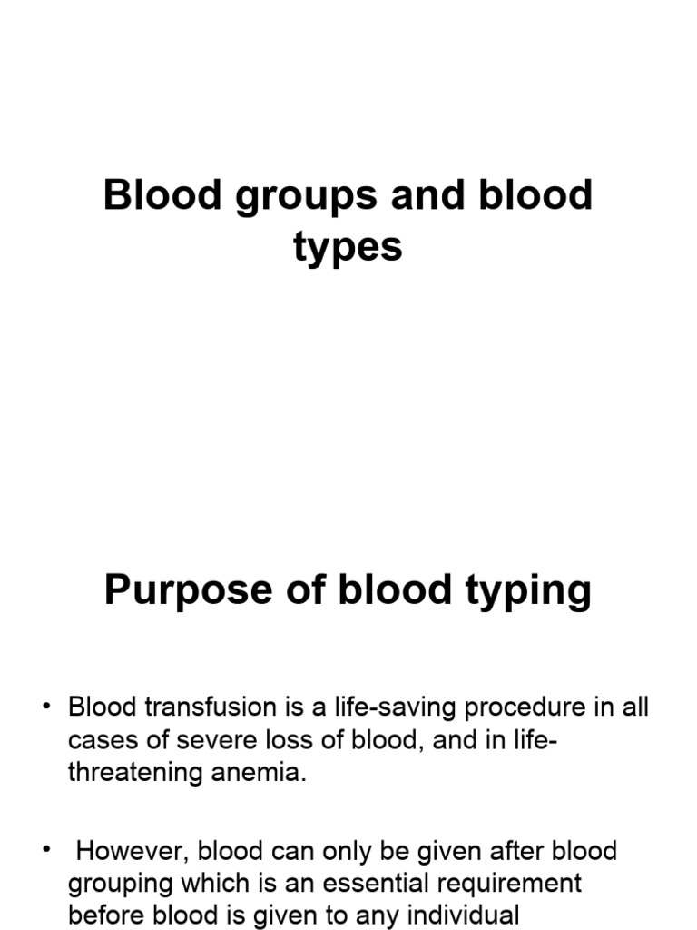 Blood Type | PDF