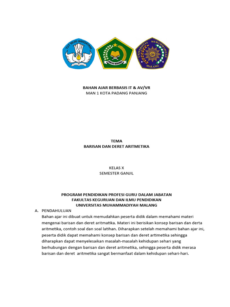 Template Bahan Ajar PDF