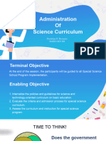 Resuento, Flordeliza - Administration of Science Curriculum - Educ 203 A