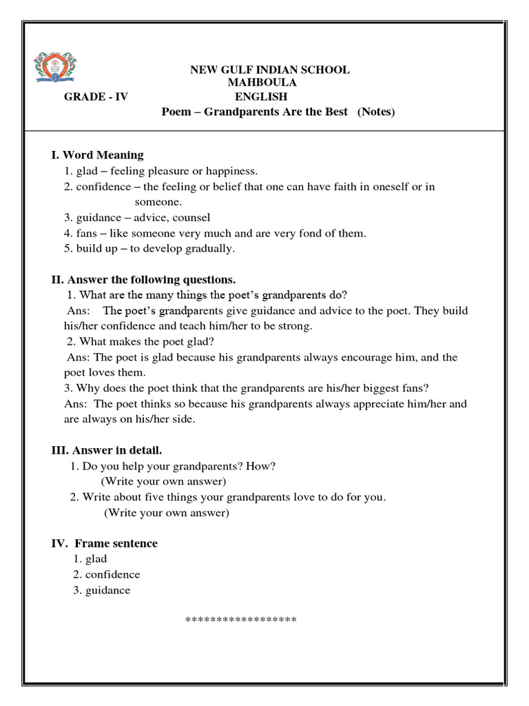 Grandparents are the best pdf