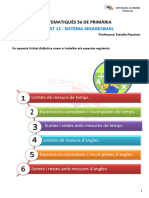 Resum Unitat 11 - Sistema Sexagesimal