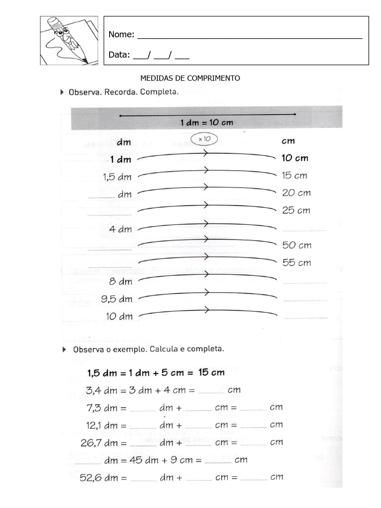 Medidas de Comprimento | PDF | Carreira e Crescimento