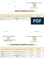 2023 Programme de Examens CM Licence 1-Actualise 2