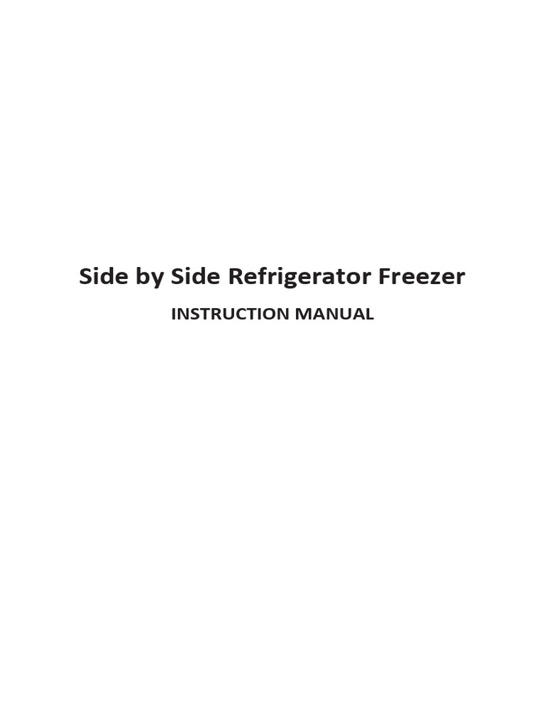 Heladera Candy Side by Side | PDF | Refrigerator | Waste