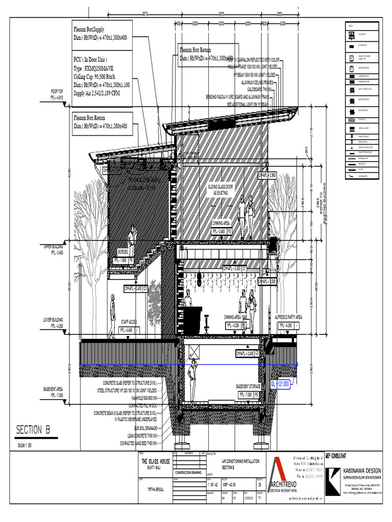 Mep Air Conditioning Installation Section B PDF Duct (Flow) Pipe