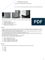 Tecnologia das Construções - Tecnologia das Construções I - Simulado VII